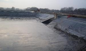 One of ROHES nine membrane-lined storage cells